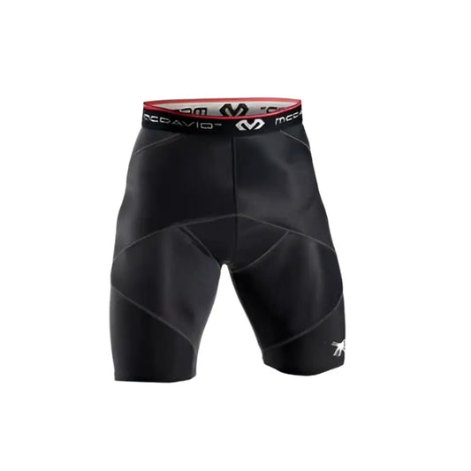 McDavid Cross Compression Shorts Men 2XL Black W/hip Spica