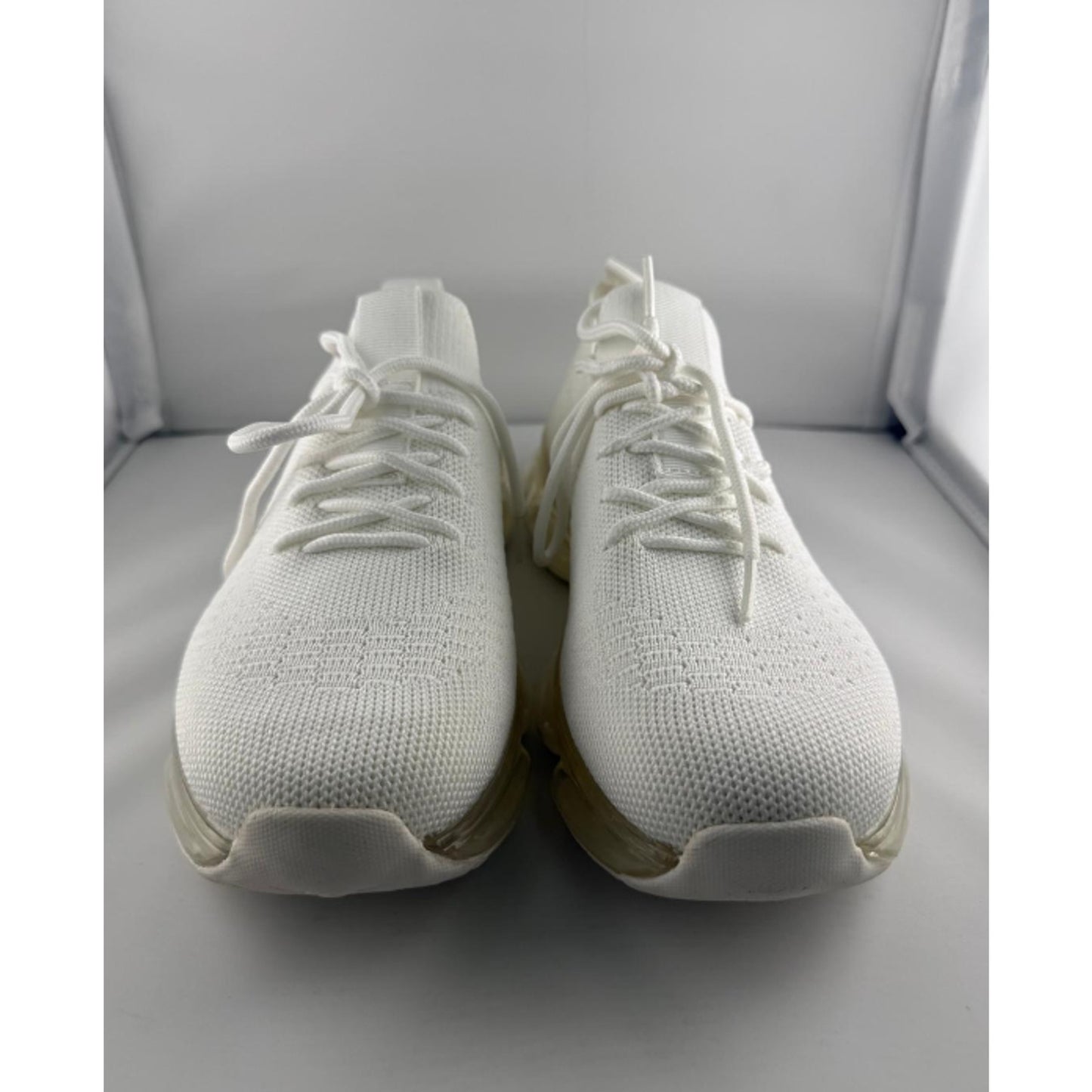 J/Slides White Knit Aero Sneaker Women’s Size 7M