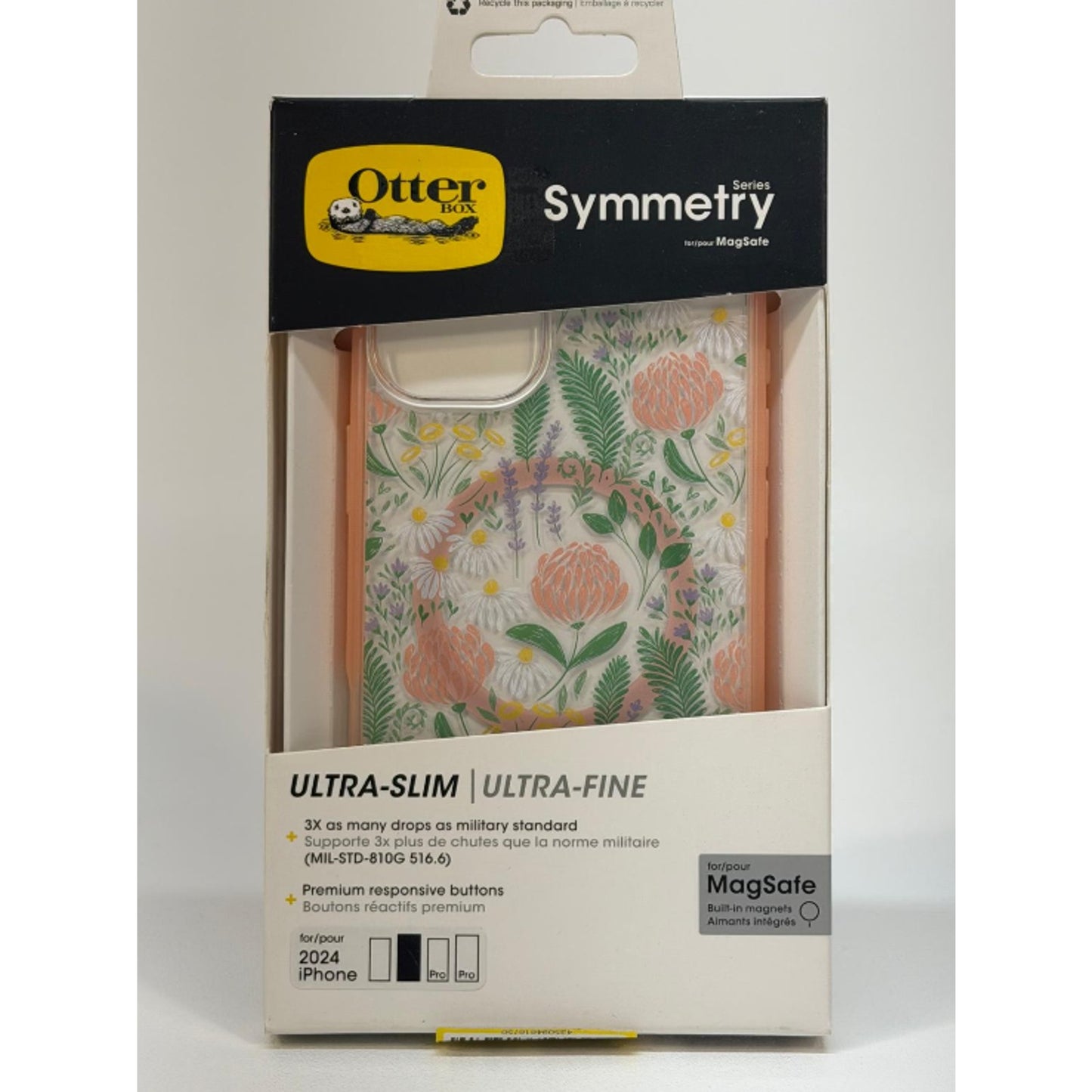 OtterBox Symmetry Series MagSafe Case For Apple iPhone 16 Plus, Peachy Bloom