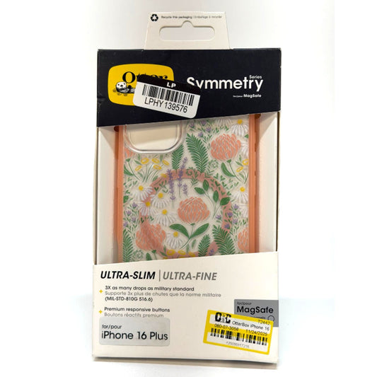 OtterBox Symmetry Series MagSafe Case For Apple iPhone 16 Plus, Peachy Bloom