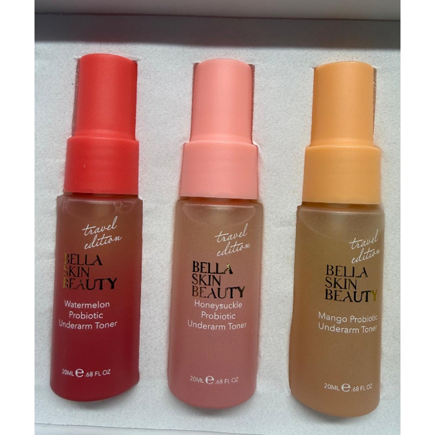 Bella Skin Beauty Underarm Toner Discovery Set 5 scents (5 x 20 ml)