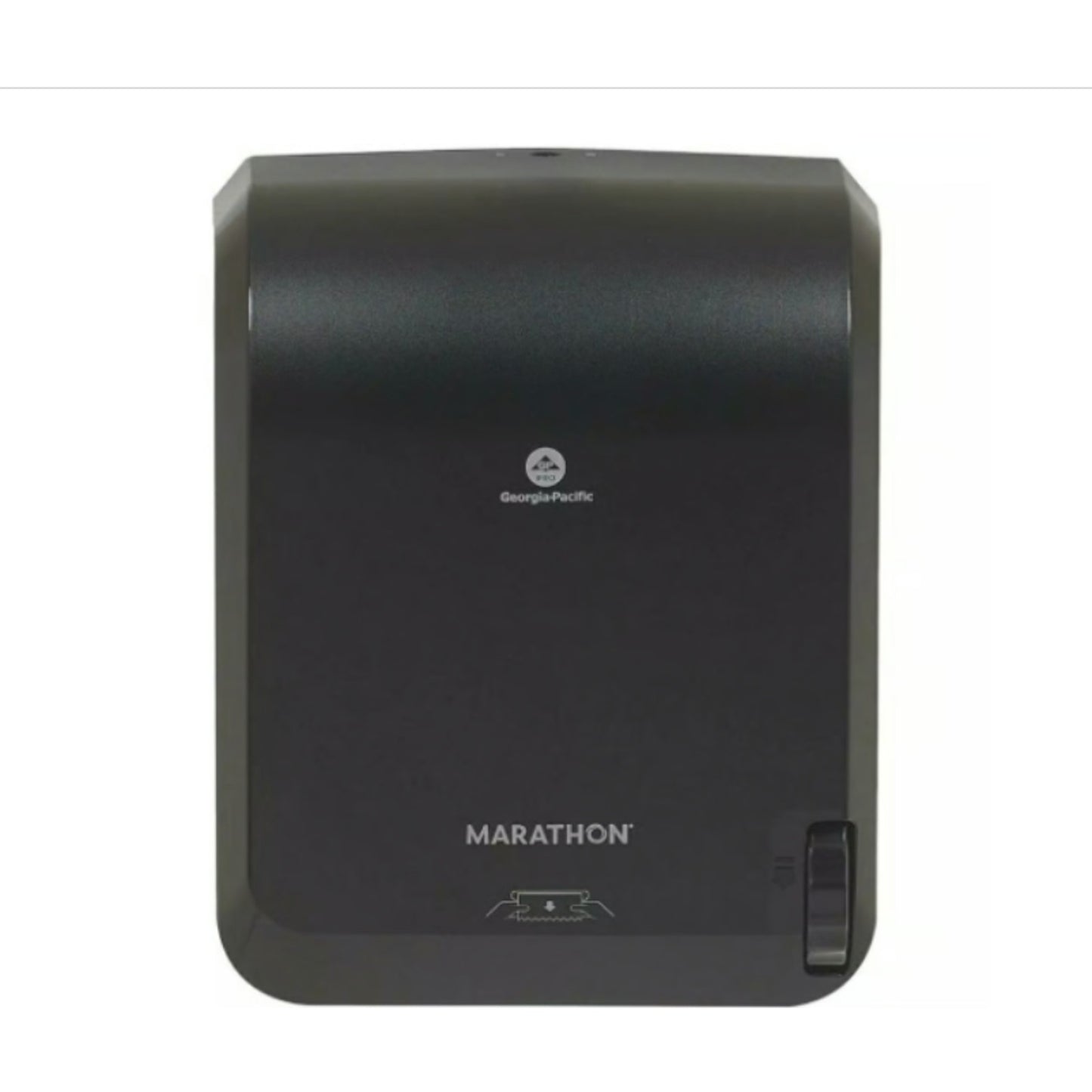 Marathon Mechanical No Touch Paper Towel Dispenser, Black