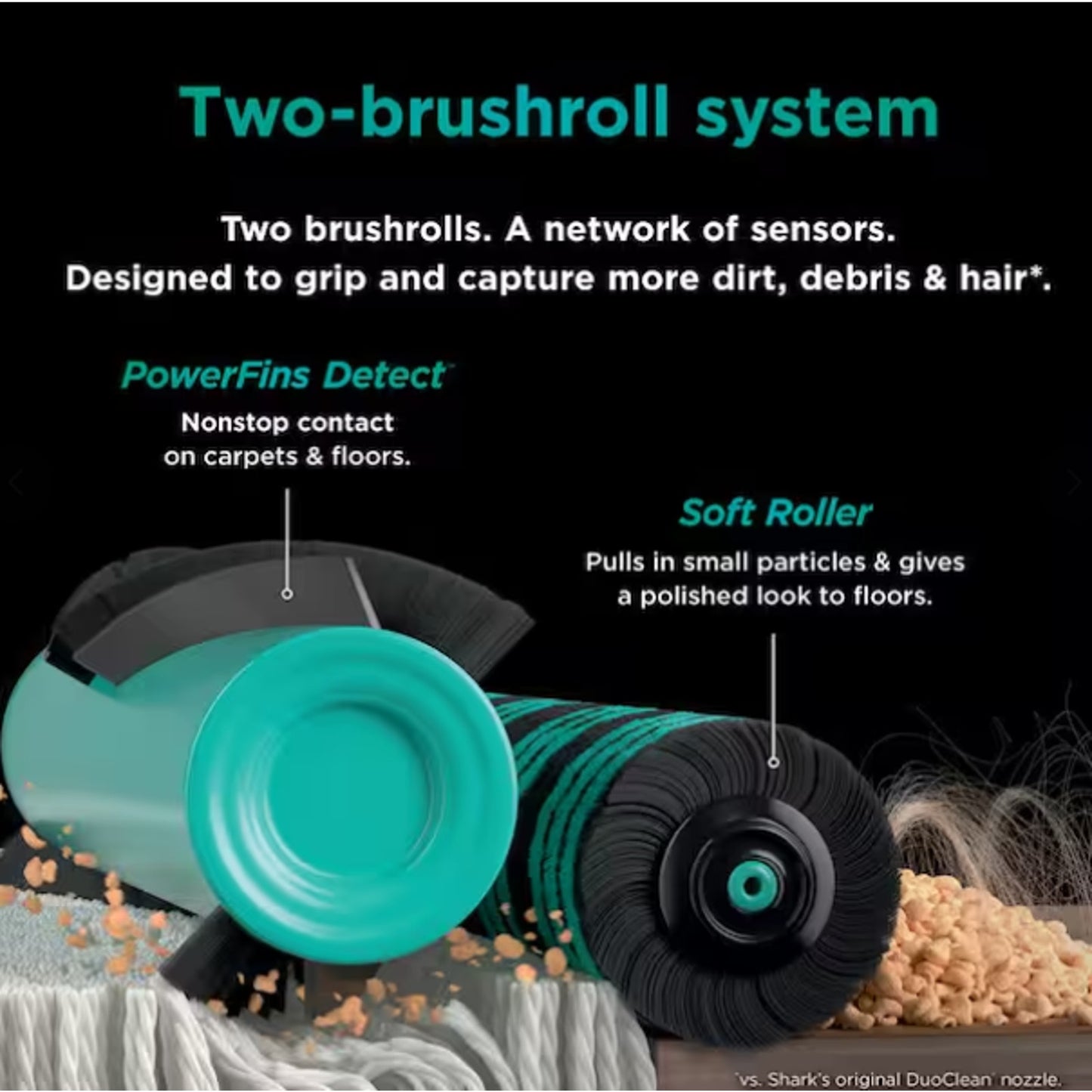 POWERDETECT Ultra-Light Corded Stick Vacuum with Duoclean Technology, Self-Clean