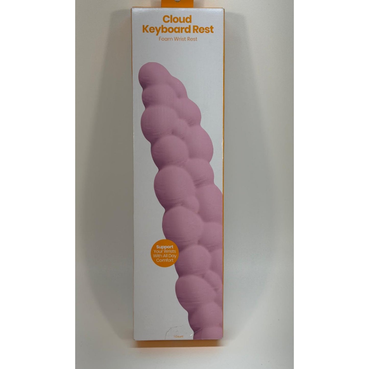 Cloud Wrist Rest Keyboard, Pink Cloud