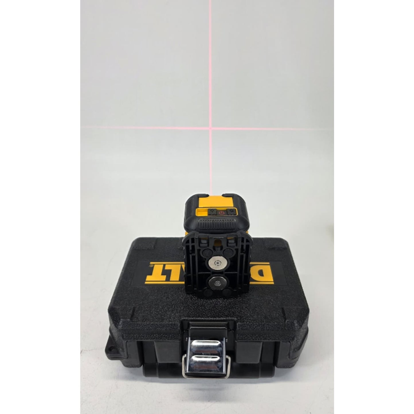 DEWALT 40 ft. Red Self-Leveling Cross Line Laser Level with AA Batteries & Case