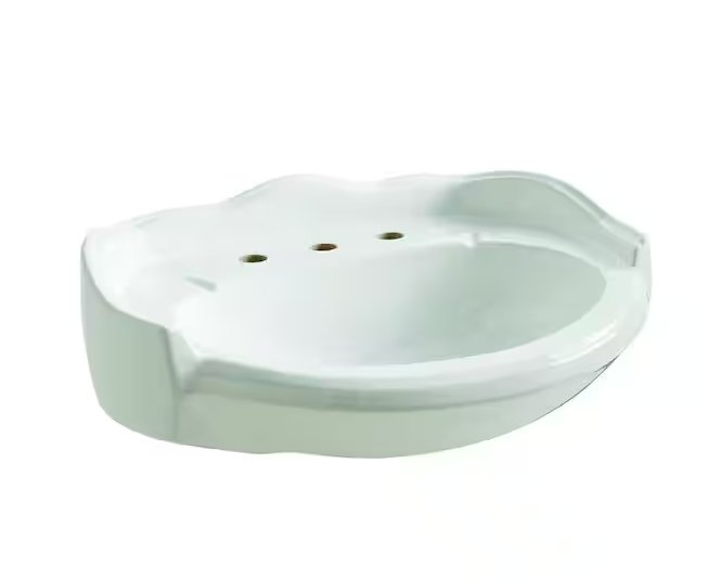 Westminster 27 in. Pedestal Sink Basin in White