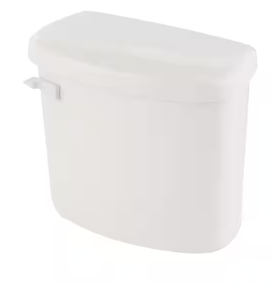 1.28 GPF Single Flush Toilet Tank with Flapper/Piston Technology in White