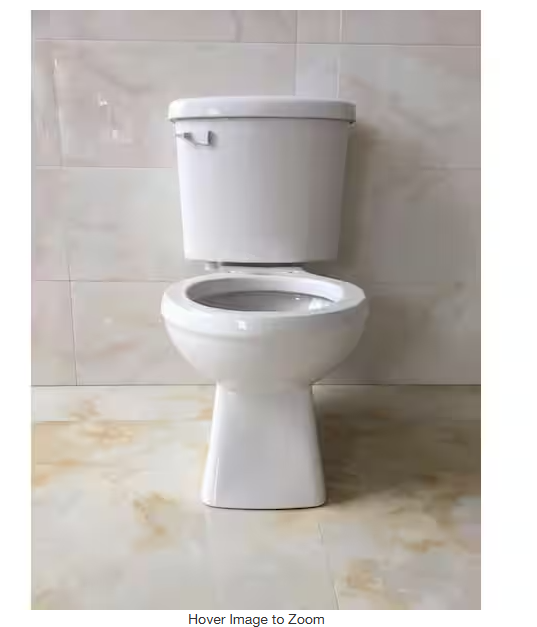 1.28 GPF Single Flush Toilet Tank with Flapper/Piston Technology in White