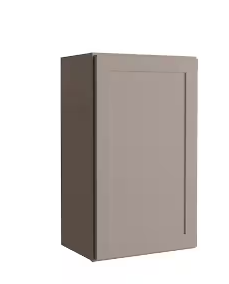 Courtland 18 in. W x 12 in. D x 30 in. H Assembled Shaker Wall Kitchen Cabinet in Sterling Gray