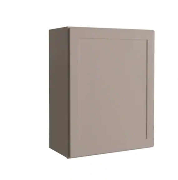 Courtland 24 in. W x 12 in. D x 30 in. H Assembled Shaker Wall Kitchen Cabinet in Sterling Gray