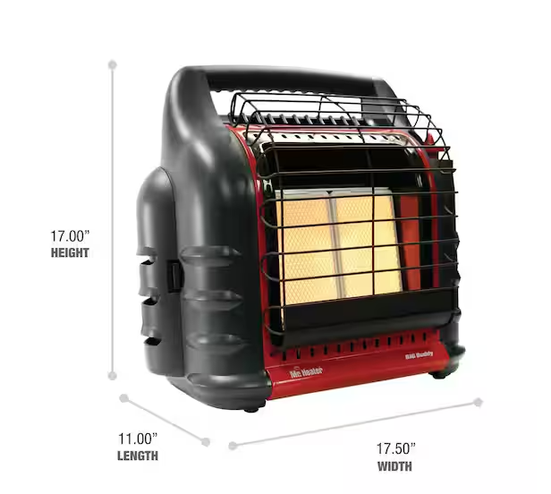 Big Buddy Pro Series 18,000 BTU Portable Radiant Propane Indoor/Outdoor Space Heater