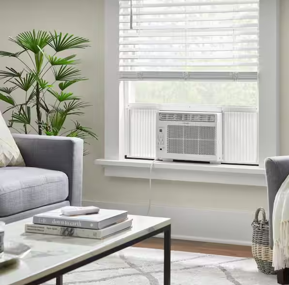 6,000 BTU 115-Volt Window Air Conditioner for 250 sq. ft. Rooms with Remote in White