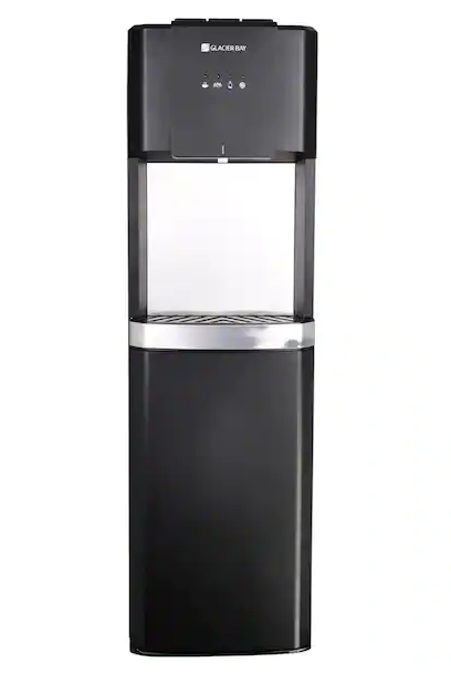 Matte Black and Stainless Steel Bottom Load Water Dispenser
