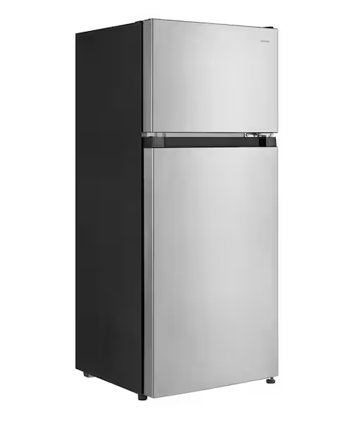 4.5 cu. ft. 2-Door Mini Refrigerator in Platinum Steel with Freezer