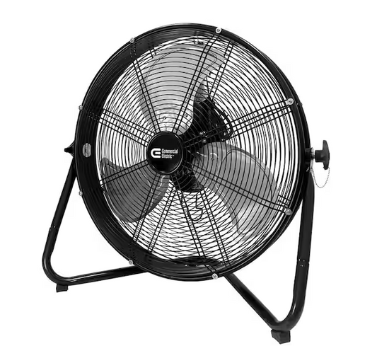 20 in. 3-Speed High Velocity Shroud Floor Fan