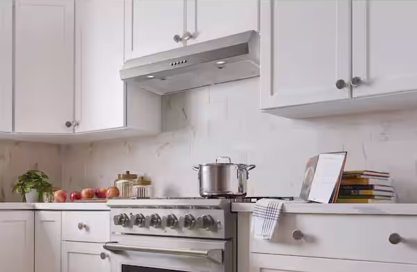 30 in. 320 CFM Convertible Under Cabinet Range Hood in Stainless Steel