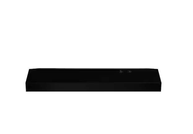 Arno 30 in. 240 CFM Convertible Under Cabinet Range Hood in Black with Lighting and Charcoal Filter