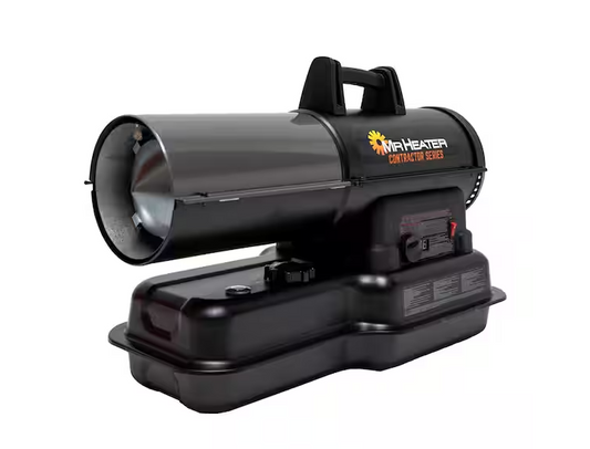 Contractor Series 80,000 BTU Black Forced Air Kerosene/Diesel Outdoor Space Heater with Thermostat