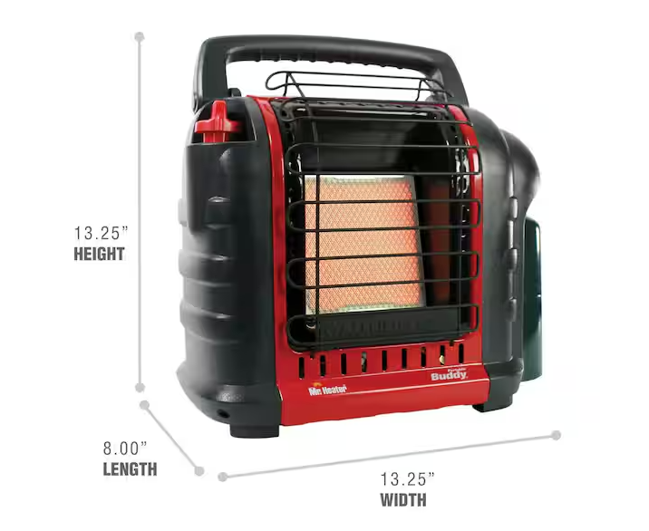 Portable Buddy 9,000 BTU Radiant Propane Indoor/Outdoor Space Heater