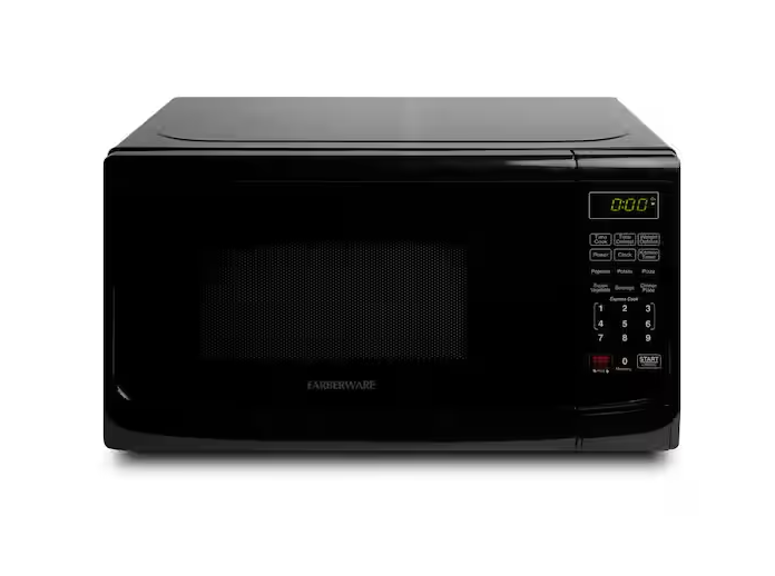 0.7 cu. ft. 700-Watt Countertop Microwave Oven in Black