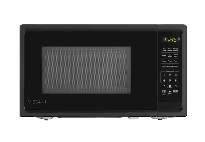 0.7 cu. ft. 700-Watt Countertop Microwave in Black