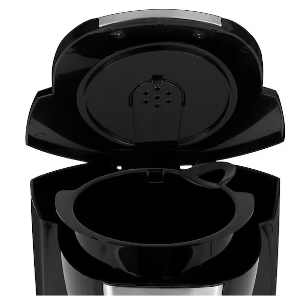 12-Cup Programmable Black Drip Coffee Maker with Glass Carafe, Built-In Timer and Automatic Shut-Off