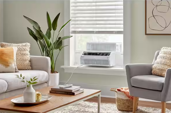 12,000 (DOE) BTU 115-Volt Window Air Conditioner for 550 sq. ft. Rooms with Remote in White