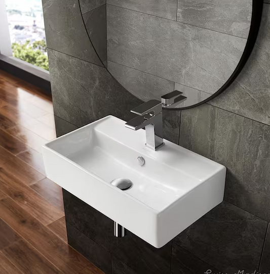 Claire Ceramic Wall Hung Sink in White