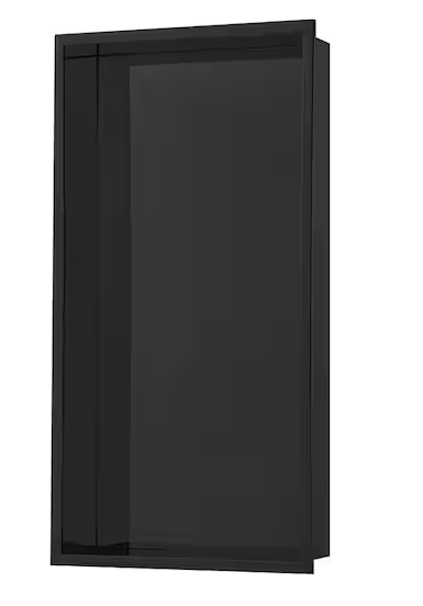 Voltaire 15 in. W x 4 in. H x 24 in. D Stainless Steel Shower Niche in Matte Black