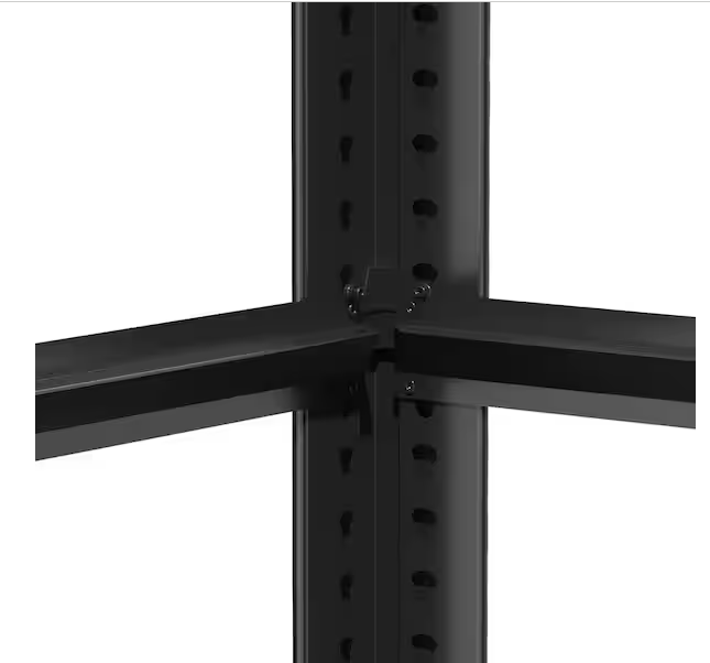72 in.H 5-Tier Heavy Duty Adjustable Shelving Metal Mesh Storage Rack,2000 Lbs Loading Capacity for Garage,Kitchen-Black
