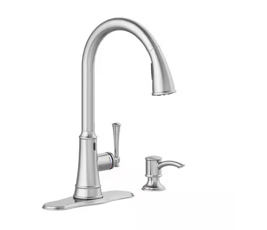 Glacier Bay HEMMING Pull-Down Touchless Kitchen Faucet 1006598574 Stainless NEW