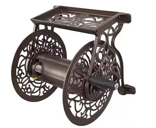 Liberty Garden 708-Ca Garden Hose Reel, Wall Mount, Aluminum