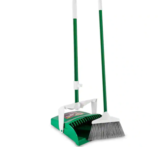 12 in. Lobby Broom and Dustpan Set
