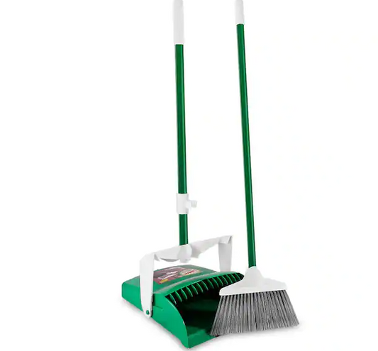 12 in. Lobby Broom and Dustpan Set