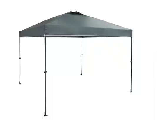 10 ft. x 10 ft. Grey Instant Canopy Pop Up Tent