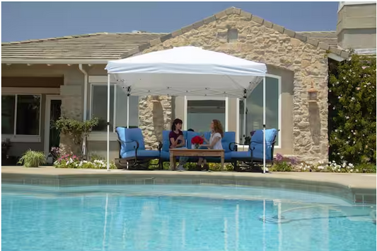 10 ft. x 10 ft. Commercial Instant Canopy-Pop Up Tent with Wall Panel White