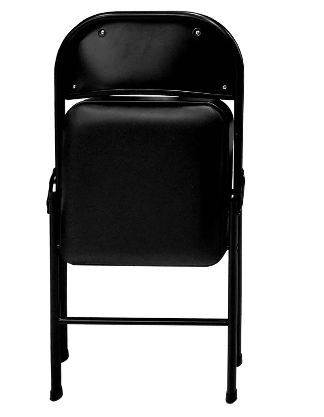 Peakform Vinyl Padded Chair Black