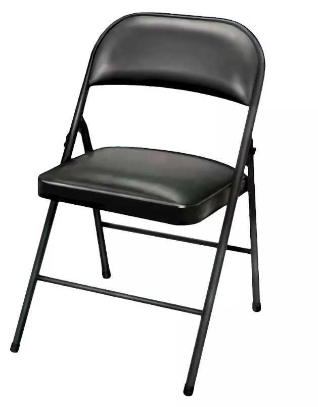 Peakform Vinyl Padded Chair Black