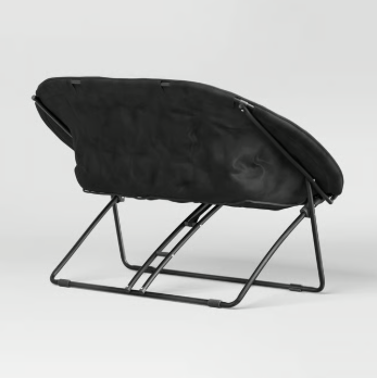 Double Dish Loveseat Sofa Chair Black - Room Essentials