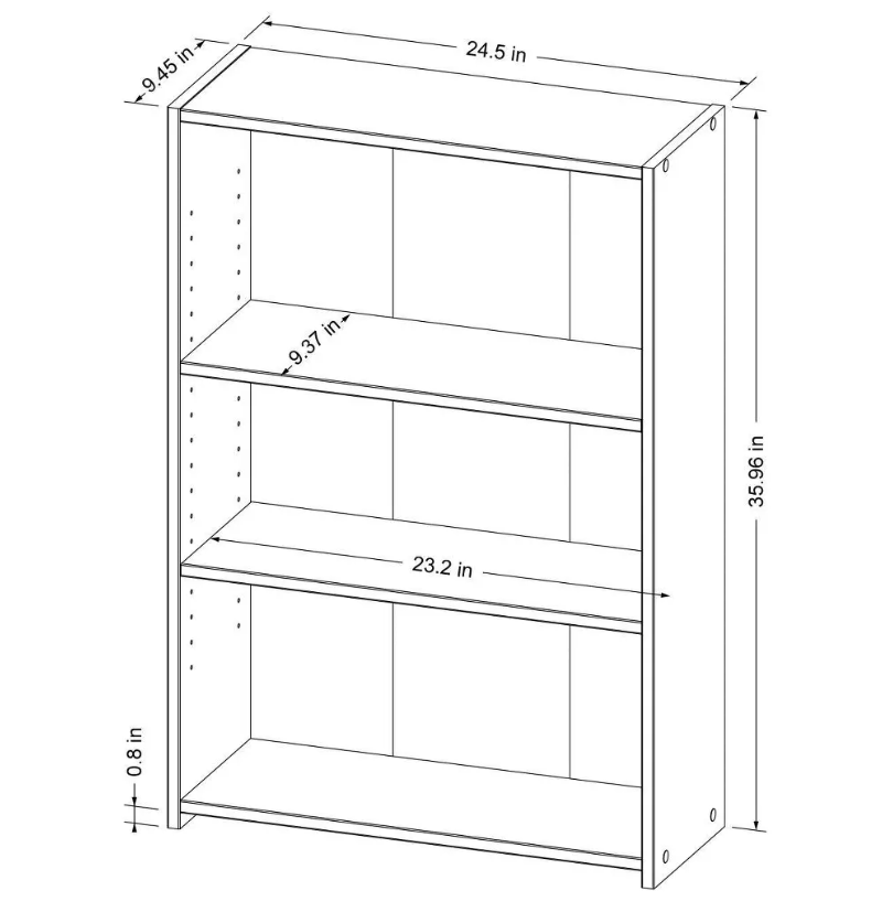 3 Shelf Bookcase - Room Essentials