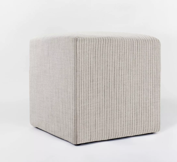 Lynwood Square Upholstered Cube Ottoman - Threshold™ designed with Studio McGee