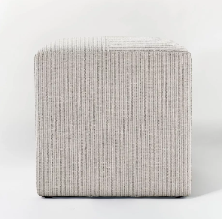 Lynwood Square Upholstered Cube Ottoman - Threshold™ designed with Studio McGee