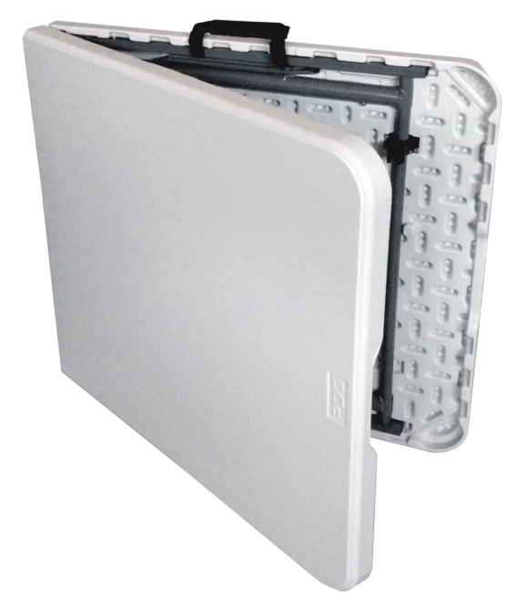 Peakform 4' Adjustable Height Folding Table Off-White