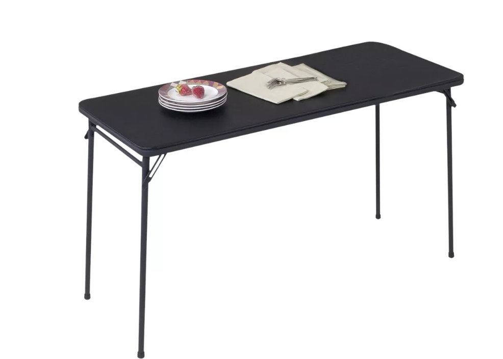 Peakform 20"x48" Folding Table Black