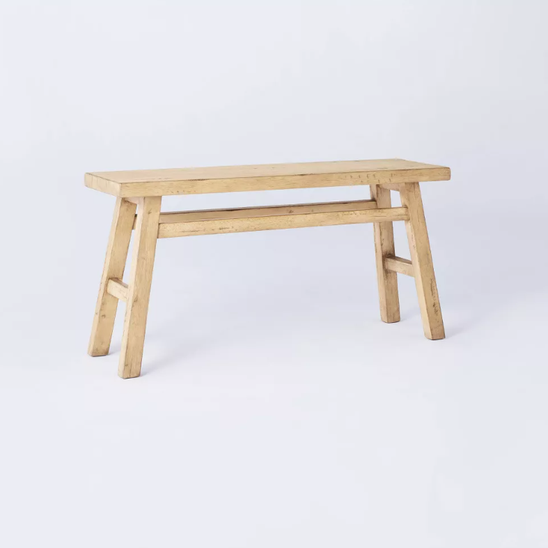 Thatcher Wood Bench - Threshold designed with Studio McGee