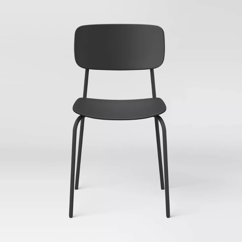 Set of 2 Molded Plastic with Metal Base Dining Chair - Room Essentials