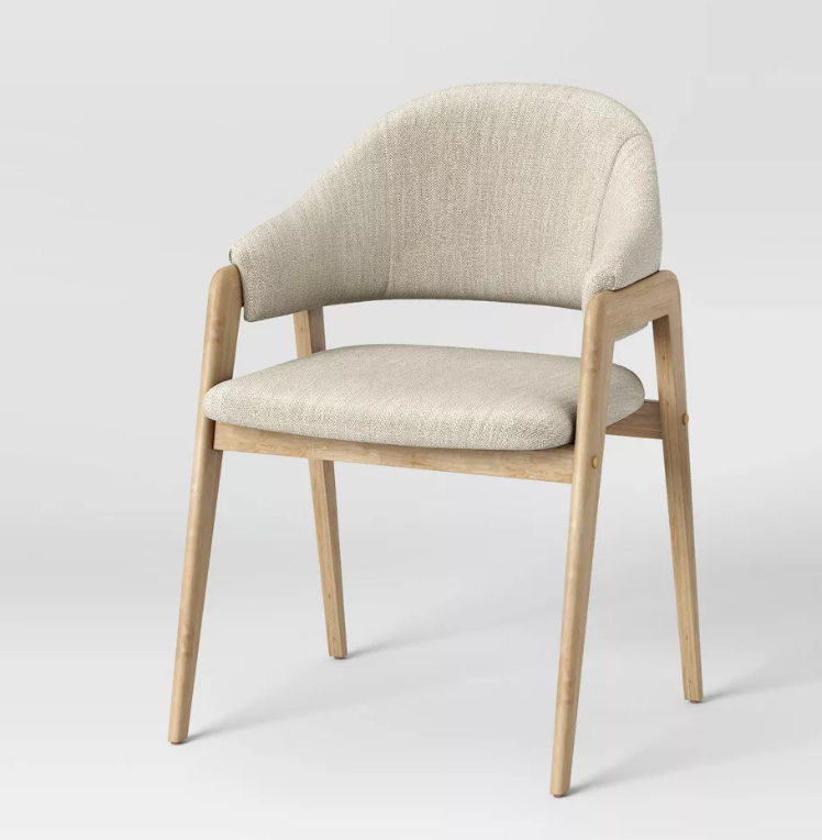 Ingleside Open Back Upholstered Wood Frame Dining Chair - Threshold™