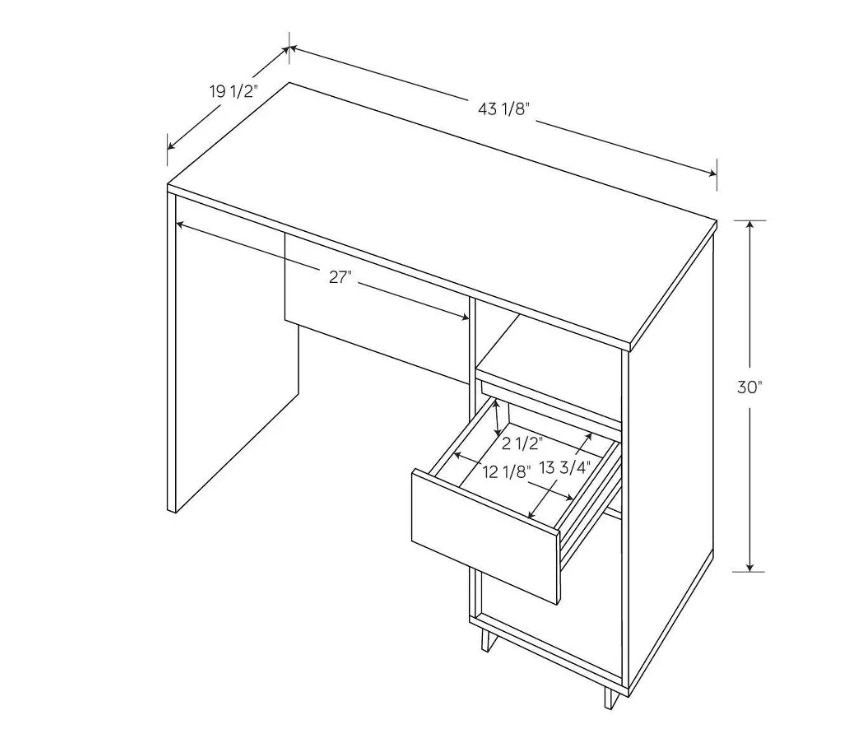 Writing Desk with Drawers - Room Essentials™