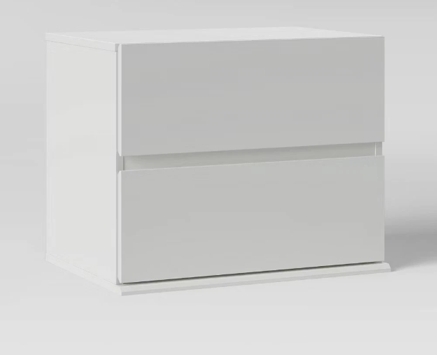 2 Drawer Modular Nightstand White - Room Essentials