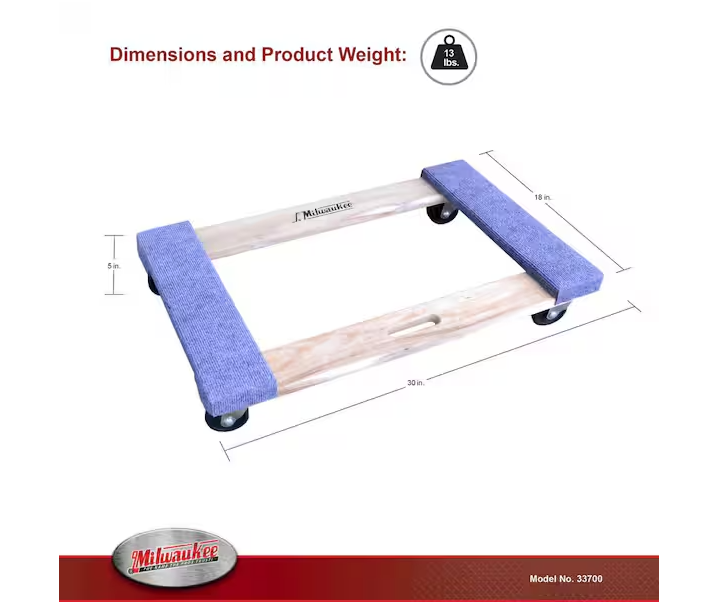 1,000 lb. Capacity Furniture Dolly